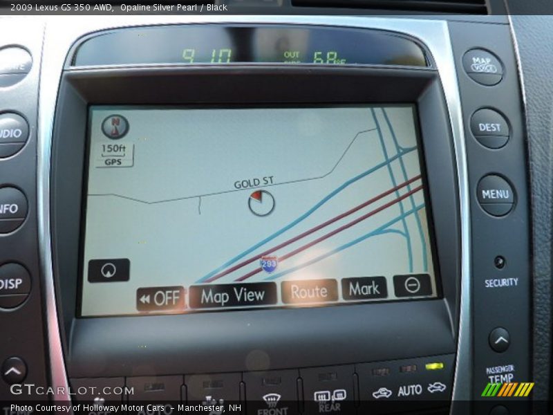 Opaline Silver Pearl / Black 2009 Lexus GS 350 AWD