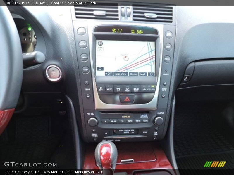 Opaline Silver Pearl / Black 2009 Lexus GS 350 AWD