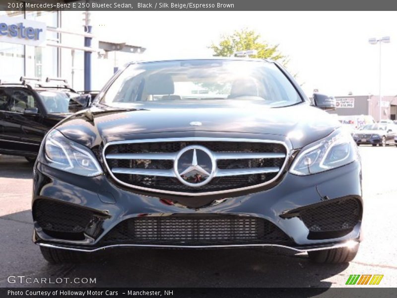 Black / Silk Beige/Espresso Brown 2016 Mercedes-Benz E 250 Bluetec Sedan