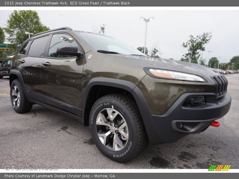 ECO Green Pearl / Trailhawk Black 2015 Jeep Cherokee Trailhawk 4x4