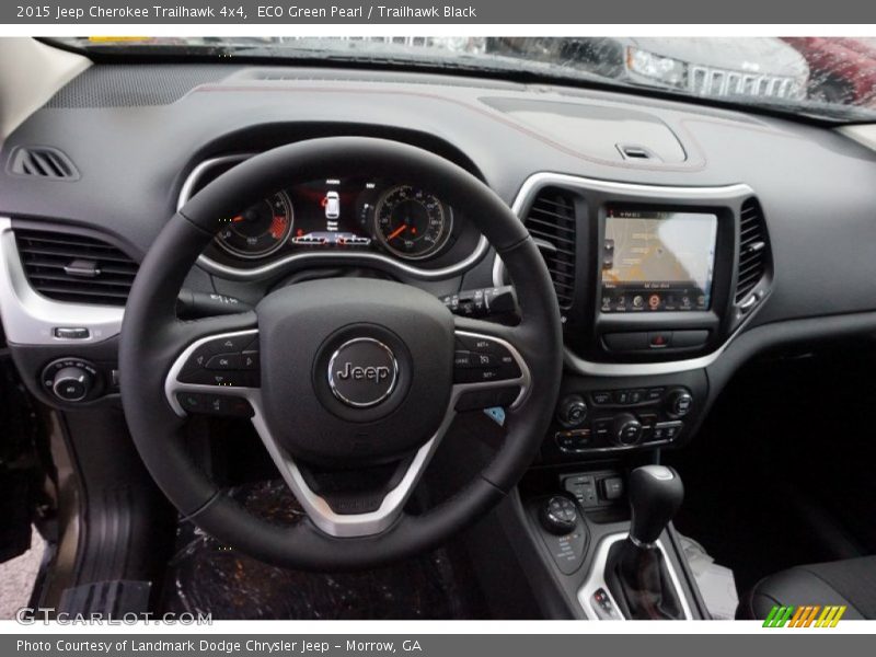 ECO Green Pearl / Trailhawk Black 2015 Jeep Cherokee Trailhawk 4x4