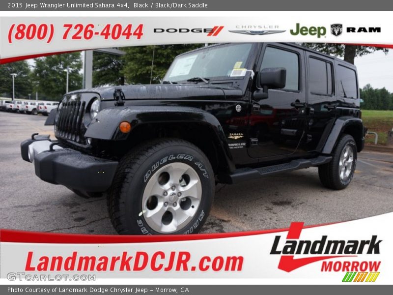 Black / Black/Dark Saddle 2015 Jeep Wrangler Unlimited Sahara 4x4