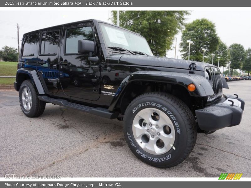 Black / Black/Dark Saddle 2015 Jeep Wrangler Unlimited Sahara 4x4