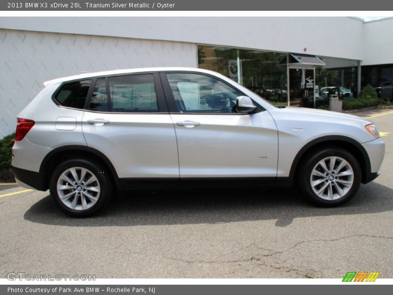 Titanium Silver Metallic / Oyster 2013 BMW X3 xDrive 28i