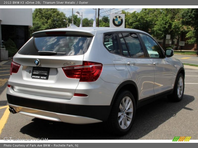 Titanium Silver Metallic / Oyster 2013 BMW X3 xDrive 28i