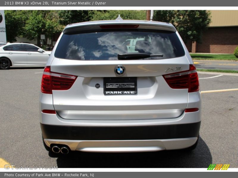 Titanium Silver Metallic / Oyster 2013 BMW X3 xDrive 28i