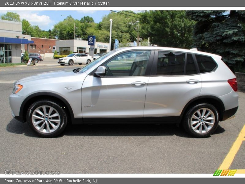 Titanium Silver Metallic / Oyster 2013 BMW X3 xDrive 28i