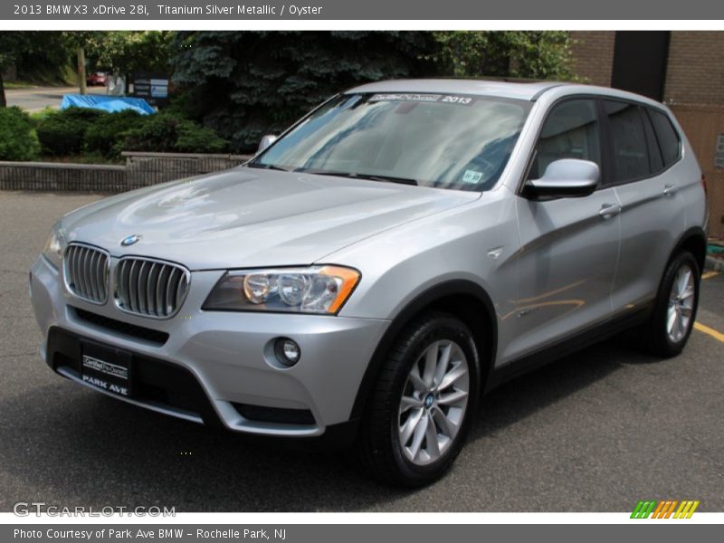 Titanium Silver Metallic / Oyster 2013 BMW X3 xDrive 28i