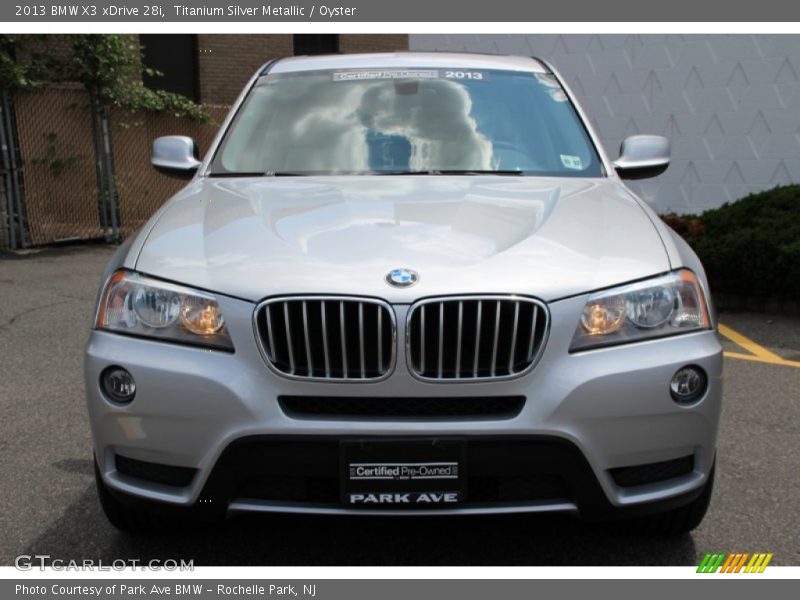 Titanium Silver Metallic / Oyster 2013 BMW X3 xDrive 28i
