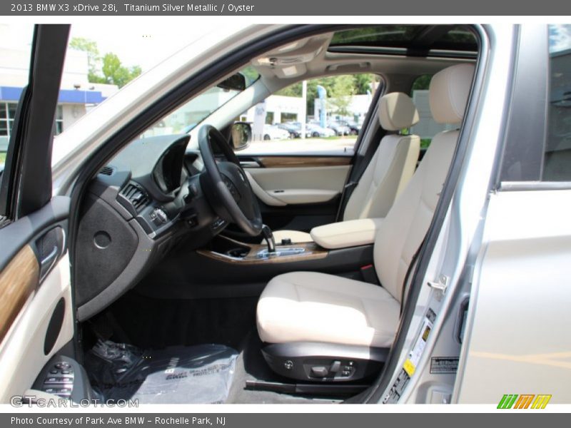 Titanium Silver Metallic / Oyster 2013 BMW X3 xDrive 28i