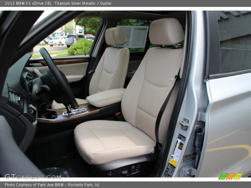 Titanium Silver Metallic / Oyster 2013 BMW X3 xDrive 28i