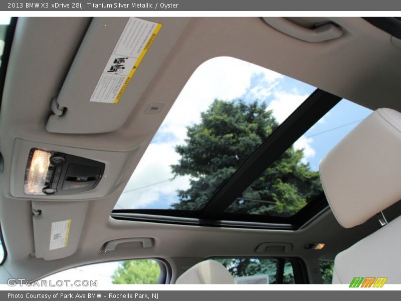 Titanium Silver Metallic / Oyster 2013 BMW X3 xDrive 28i