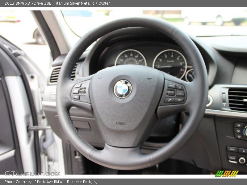 Titanium Silver Metallic / Oyster 2013 BMW X3 xDrive 28i