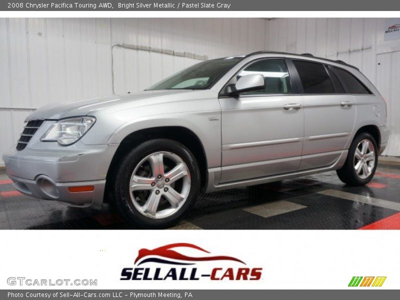 Bright Silver Metallic / Pastel Slate Gray 2008 Chrysler Pacifica Touring AWD