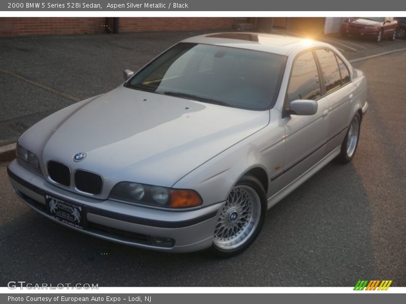 Aspen Silver Metallic / Black 2000 BMW 5 Series 528i Sedan