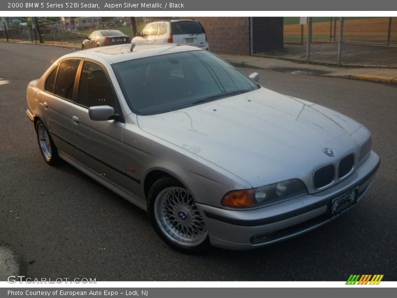 Aspen Silver Metallic / Black 2000 BMW 5 Series 528i Sedan