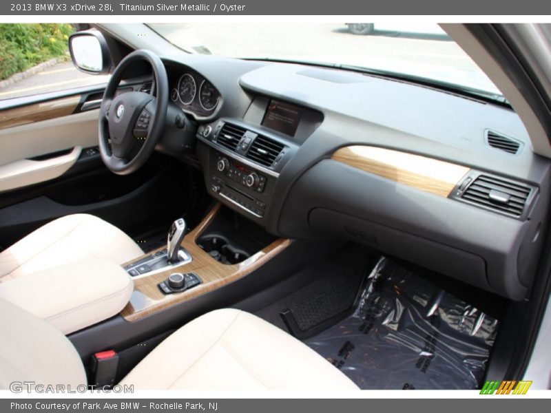 Titanium Silver Metallic / Oyster 2013 BMW X3 xDrive 28i