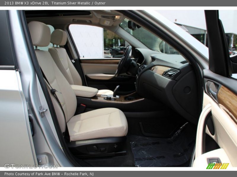 Titanium Silver Metallic / Oyster 2013 BMW X3 xDrive 28i