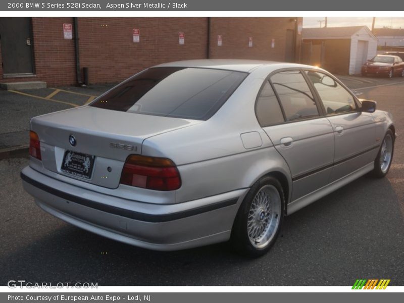 Aspen Silver Metallic / Black 2000 BMW 5 Series 528i Sedan