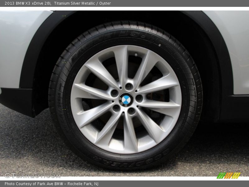 Titanium Silver Metallic / Oyster 2013 BMW X3 xDrive 28i