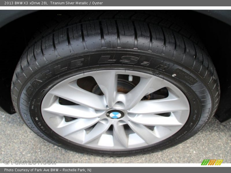 Titanium Silver Metallic / Oyster 2013 BMW X3 xDrive 28i