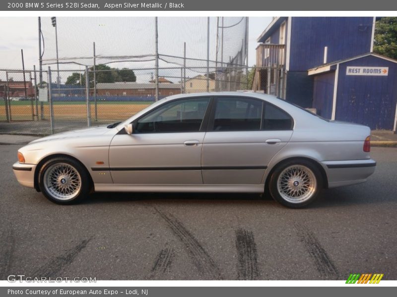 Aspen Silver Metallic / Black 2000 BMW 5 Series 528i Sedan