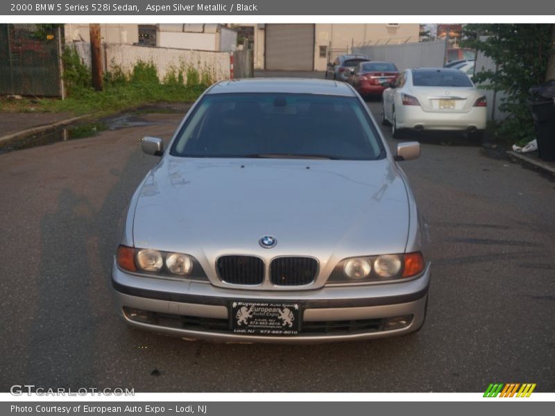 Aspen Silver Metallic / Black 2000 BMW 5 Series 528i Sedan