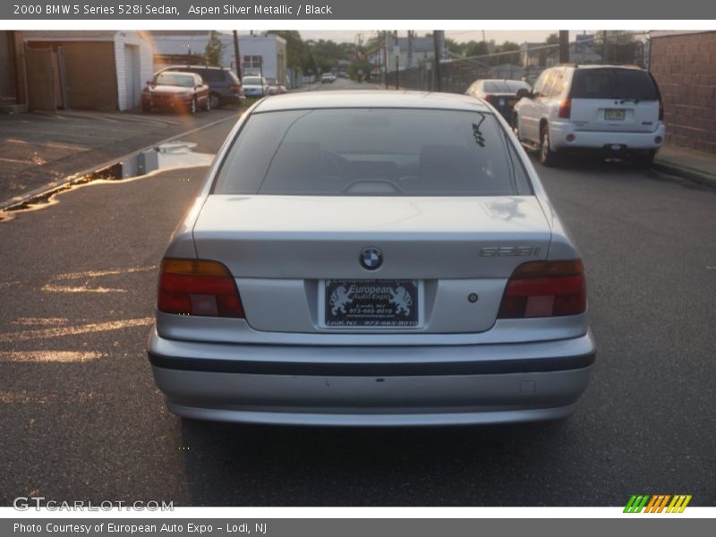 Aspen Silver Metallic / Black 2000 BMW 5 Series 528i Sedan