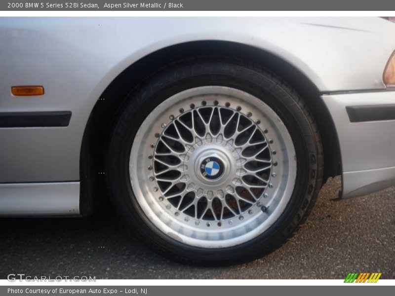 Aspen Silver Metallic / Black 2000 BMW 5 Series 528i Sedan