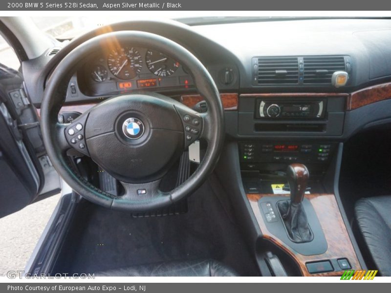 Aspen Silver Metallic / Black 2000 BMW 5 Series 528i Sedan