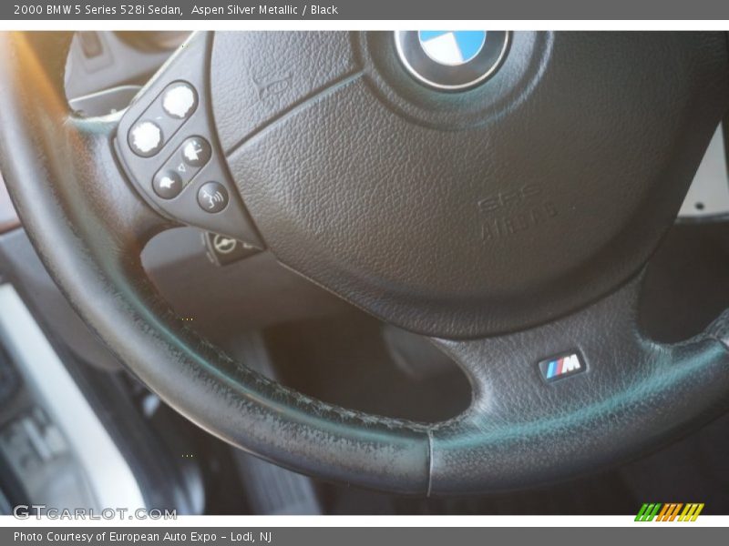 Aspen Silver Metallic / Black 2000 BMW 5 Series 528i Sedan