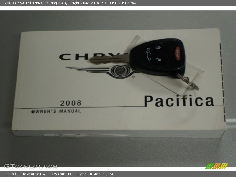 Bright Silver Metallic / Pastel Slate Gray 2008 Chrysler Pacifica Touring AWD