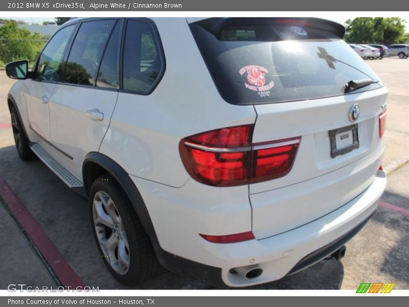 Alpine White / Cinnamon Brown 2012 BMW X5 xDrive35d