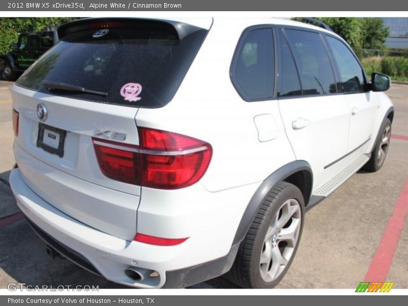 Alpine White / Cinnamon Brown 2012 BMW X5 xDrive35d