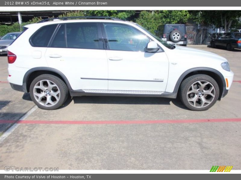 Alpine White / Cinnamon Brown 2012 BMW X5 xDrive35d