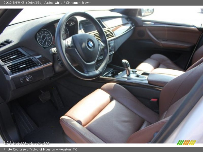 Alpine White / Cinnamon Brown 2012 BMW X5 xDrive35d