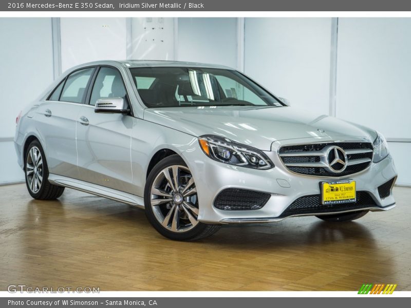 Iridium Silver Metallic / Black 2016 Mercedes-Benz E 350 Sedan