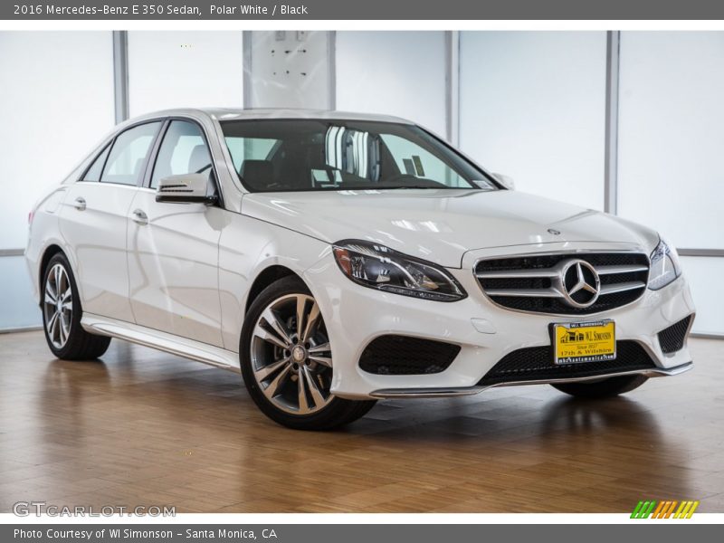 Polar White / Black 2016 Mercedes-Benz E 350 Sedan