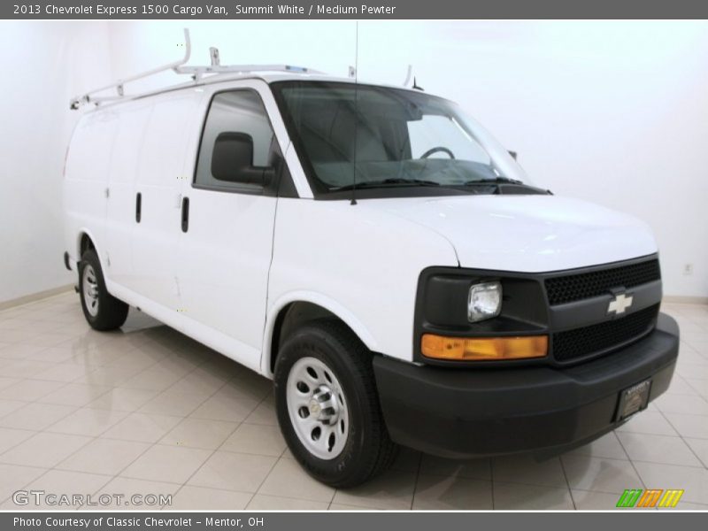 Summit White / Medium Pewter 2013 Chevrolet Express 1500 Cargo Van