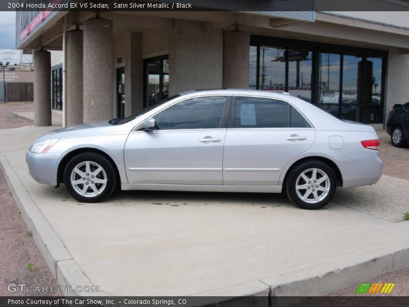 Satin Silver Metallic / Black 2004 Honda Accord EX V6 Sedan