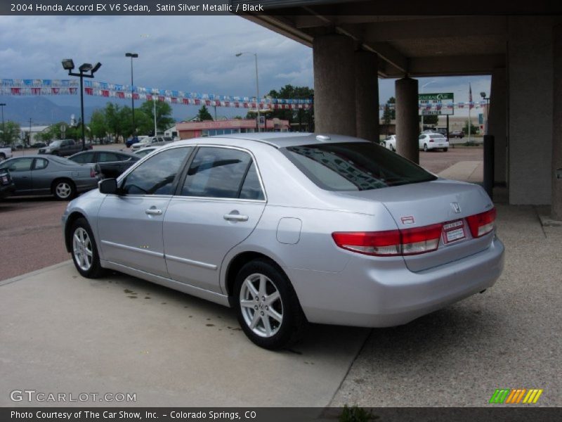 Satin Silver Metallic / Black 2004 Honda Accord EX V6 Sedan