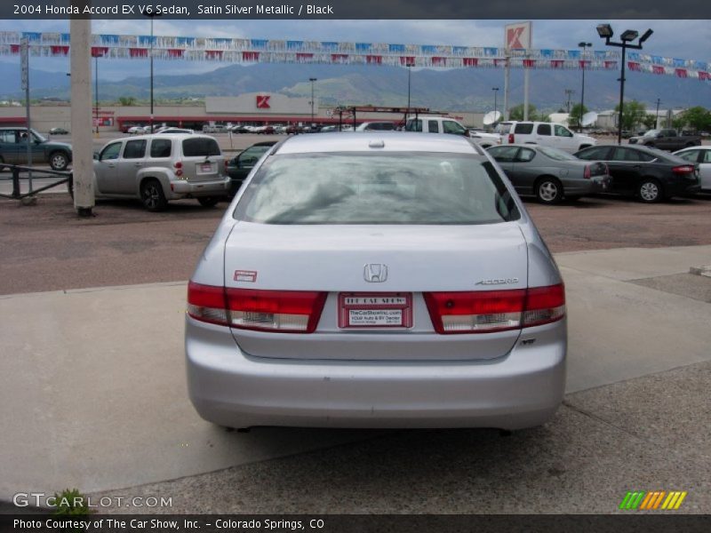 Satin Silver Metallic / Black 2004 Honda Accord EX V6 Sedan