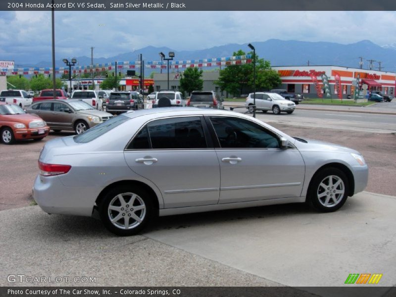 Satin Silver Metallic / Black 2004 Honda Accord EX V6 Sedan