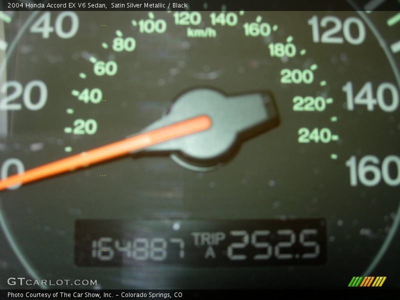 Satin Silver Metallic / Black 2004 Honda Accord EX V6 Sedan