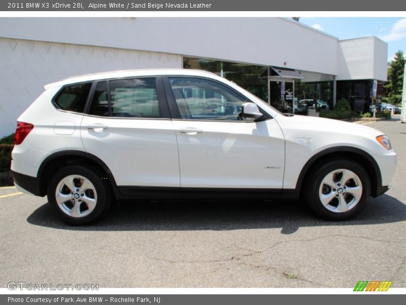 Alpine White / Sand Beige Nevada Leather 2011 BMW X3 xDrive 28i