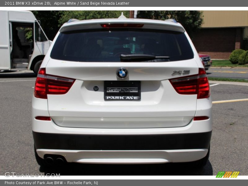 Alpine White / Sand Beige Nevada Leather 2011 BMW X3 xDrive 28i