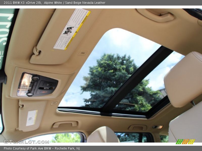 Alpine White / Sand Beige Nevada Leather 2011 BMW X3 xDrive 28i