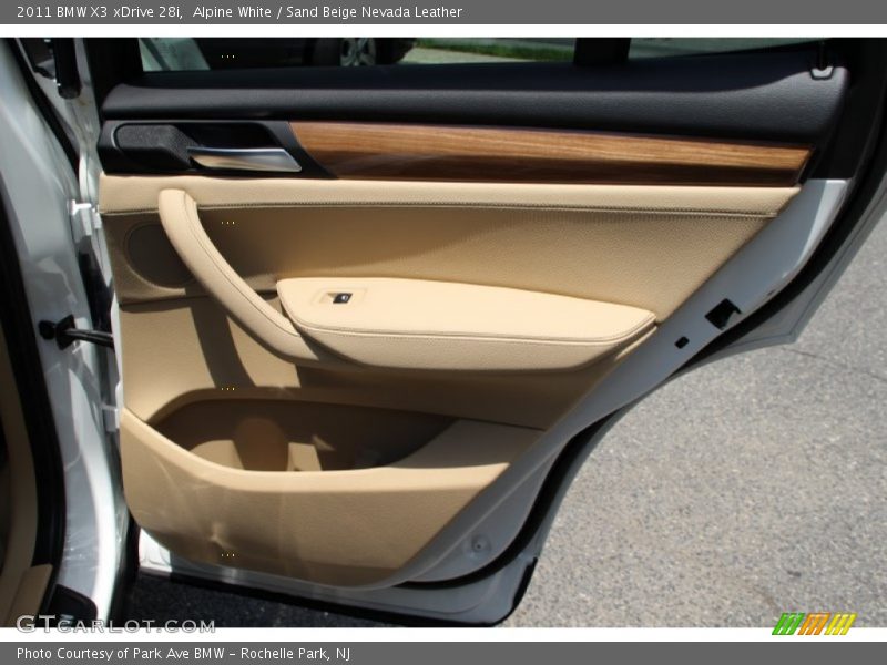 Alpine White / Sand Beige Nevada Leather 2011 BMW X3 xDrive 28i