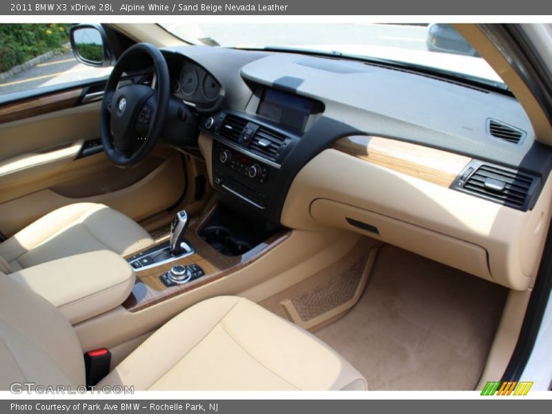 Alpine White / Sand Beige Nevada Leather 2011 BMW X3 xDrive 28i