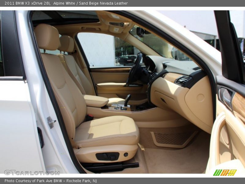 Alpine White / Sand Beige Nevada Leather 2011 BMW X3 xDrive 28i